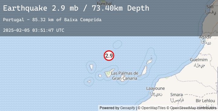 Map of CANARY ISLANDS, SPAIN REGION