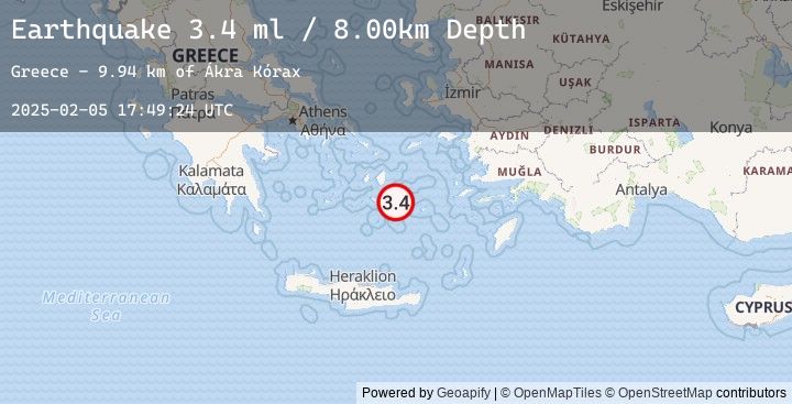Map of DODECANESE ISLANDS, GREECE