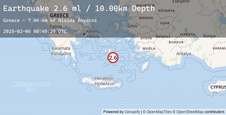 Map of DODECANESE ISLANDS, GREECE