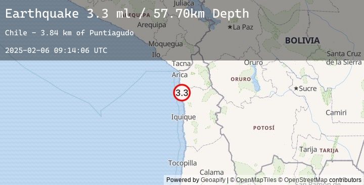 Map of TARAPACA, CHILE
