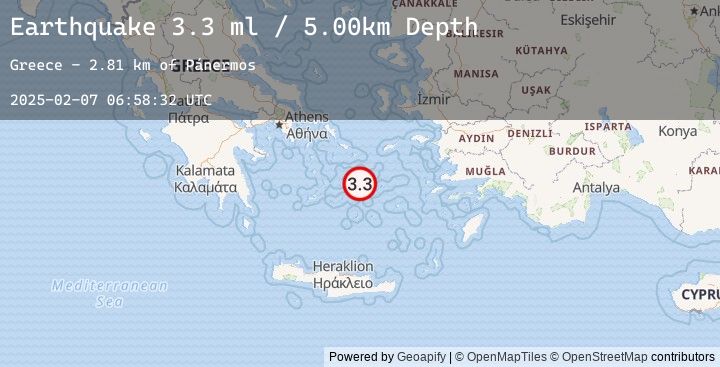 Map of DODECANESE ISLANDS, GREECE