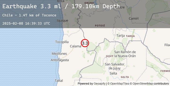 Map of ANTOFAGASTA, CHILE