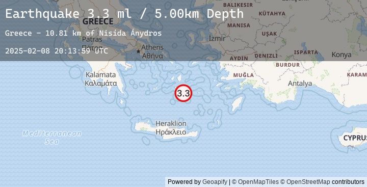 Map of DODECANESE ISLANDS, GREECE