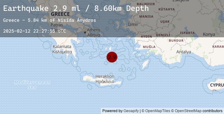 Map of DODECANESE ISLANDS, GREECE