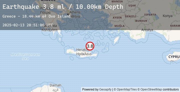 Map of CRETE, GREECE