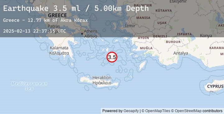 Map of DODECANESE ISLANDS, GREECE