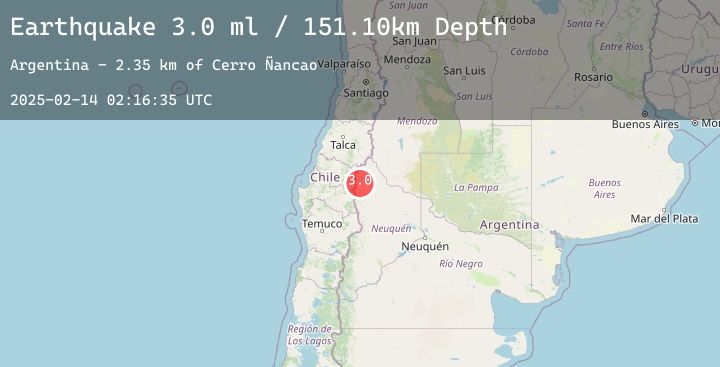 Map of NEUQUEN, ARGENTINA