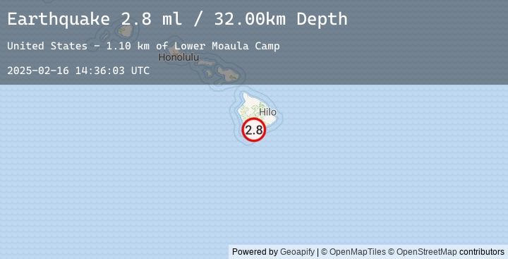 Map of ISLAND OF HAWAII, HAWAII