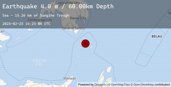 Map of KEPULAUAN TALAUD, INDONESIA