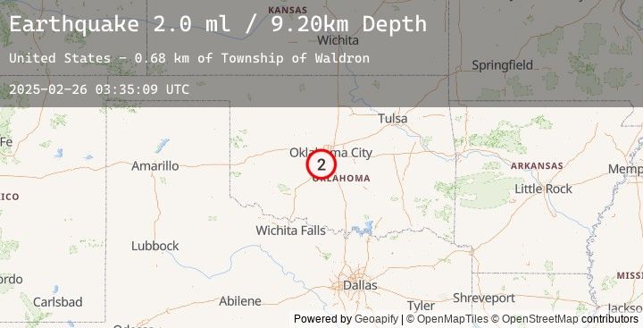 Map of OKLAHOMA