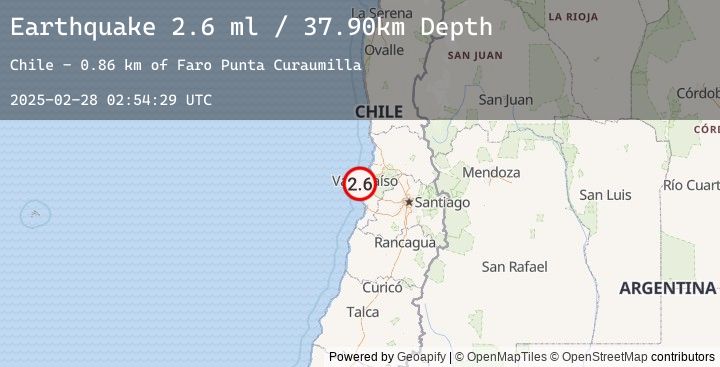 Map of VALPARAISO, CHILE