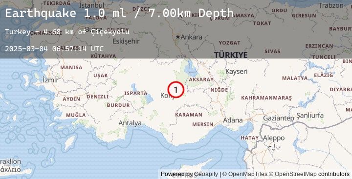 Map of CENTRAL TURKEY