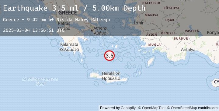 Map of DODECANESE ISLANDS, GREECE