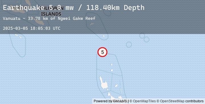 Map of SANTA CRUZ ISLANDS