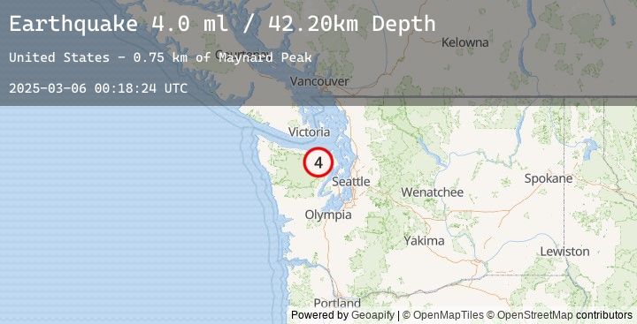 Map of OLYMPIC PENINSULA, WASHINGTON