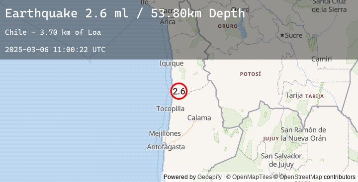 Map of TARAPACA, CHILE