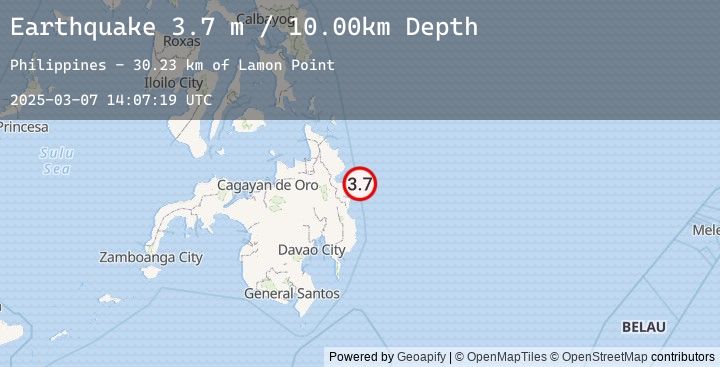 Map of MINDANAO, PHILIPPINES