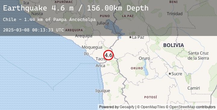Map of TARAPACA, CHILE