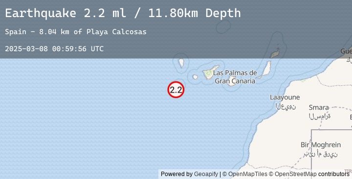 Map of CANARY ISLANDS, SPAIN REGION