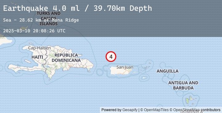 Map of PUERTO RICO REGION