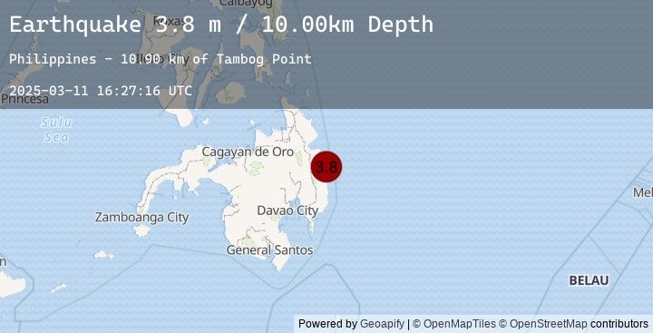 Map of MINDANAO, PHILIPPINES