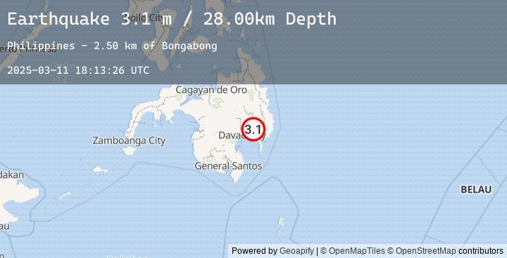 Map of MINDANAO, PHILIPPINES