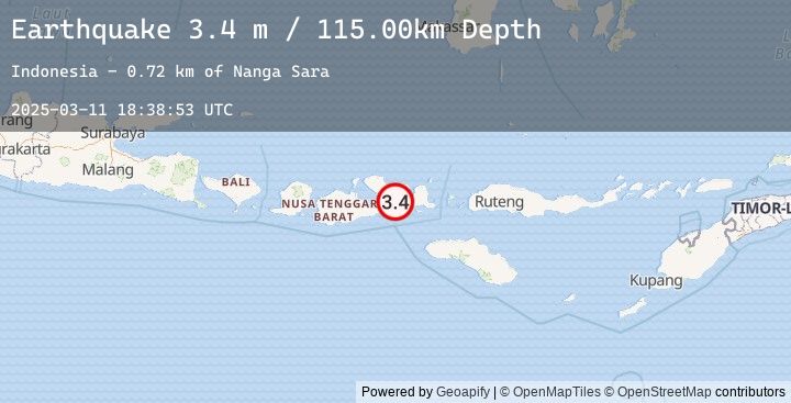 Map of SUMBAWA REGION, INDONESIA