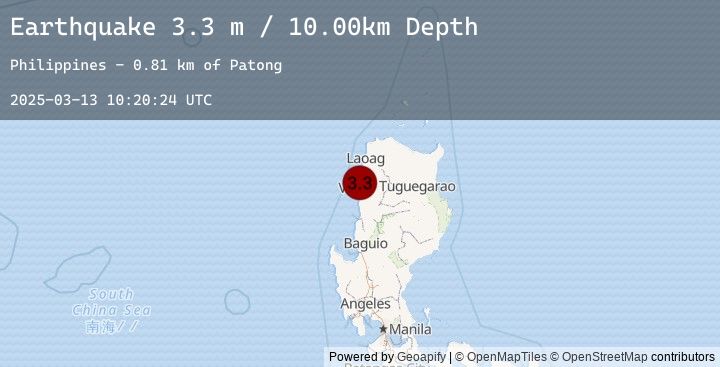 Map of LUZON, PHILIPPINES