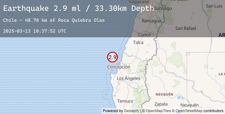 Map of OFFSHORE BIO-BIO, CHILE