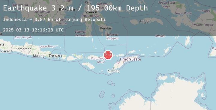 Map of FLORES REGION, INDONESIA