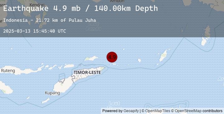 Map of KEPULAUAN BARAT DAYA, INDONESIA