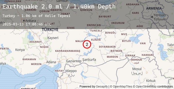 Map of EASTERN TURKEY