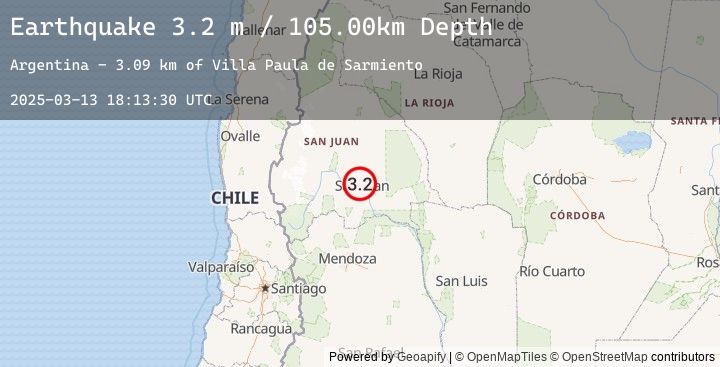 Map of SAN JUAN, ARGENTINA