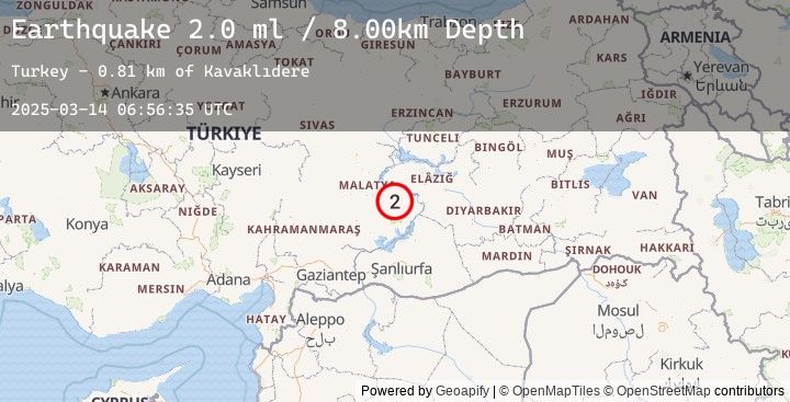 Map of EASTERN TURKEY