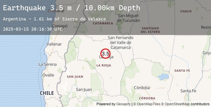 Map of LA RIOJA, ARGENTINA