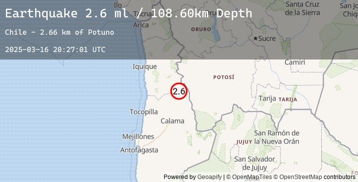 Map of ANTOFAGASTA, CHILE