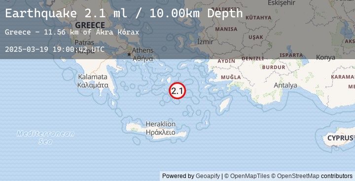 Map of DODECANESE ISLANDS, GREECE