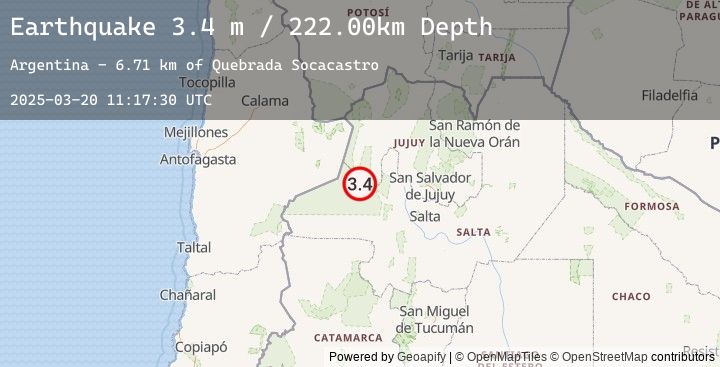 Map of SALTA, ARGENTINA