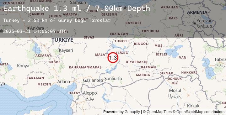 Map of EASTERN TURKEY
