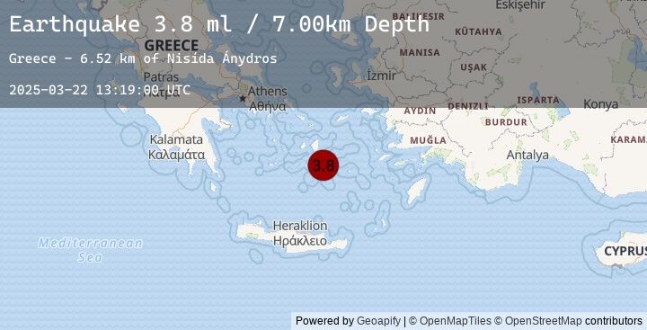 Map of DODECANESE ISLANDS, GREECE