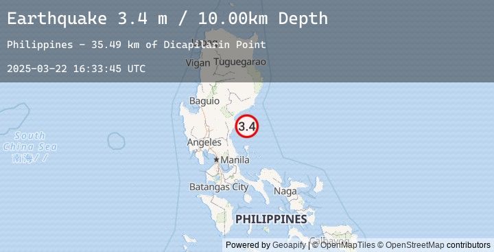 Map of LUZON, PHILIPPINES