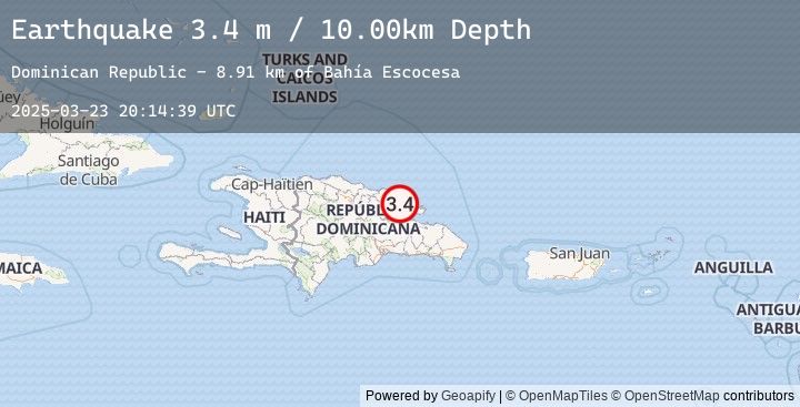 Map of DOMINICAN REPUBLIC REGION