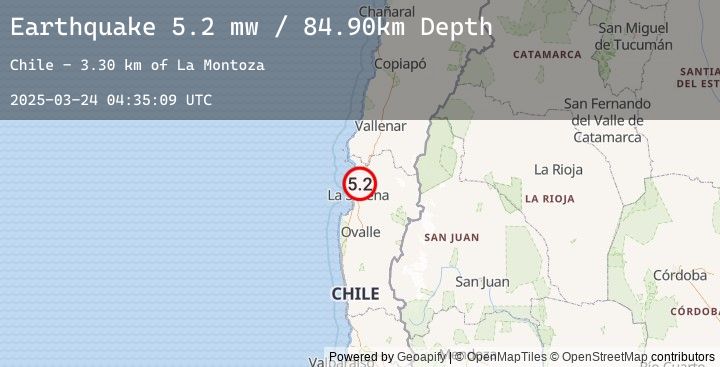 Map of COQUIMBO, CHILE