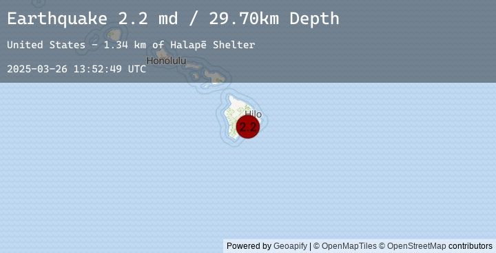 Map of ISLAND OF HAWAII, HAWAII