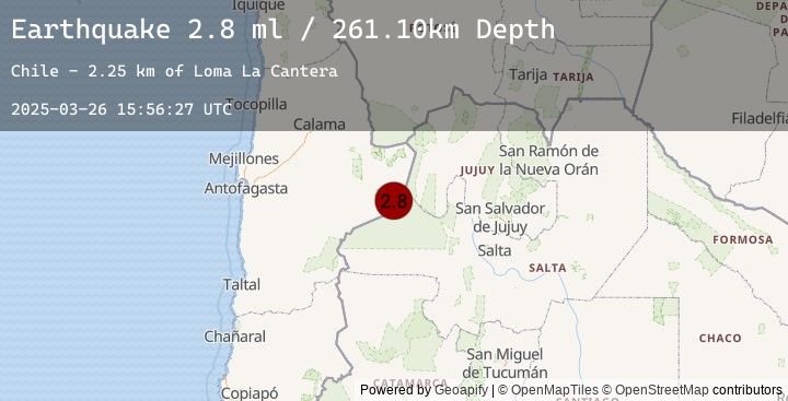 Map of ANTOFAGASTA, CHILE