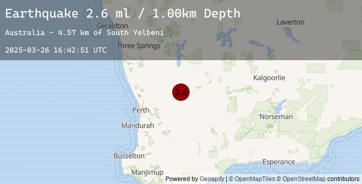 Map of WESTERN AUSTRALIA