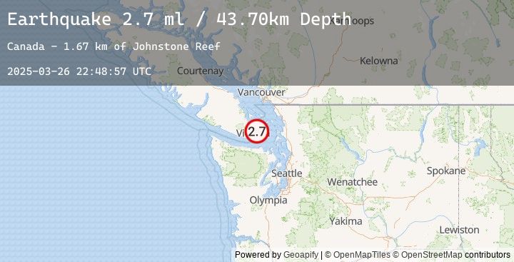 Map of VANCOUVER ISLAND, CANADA REGION