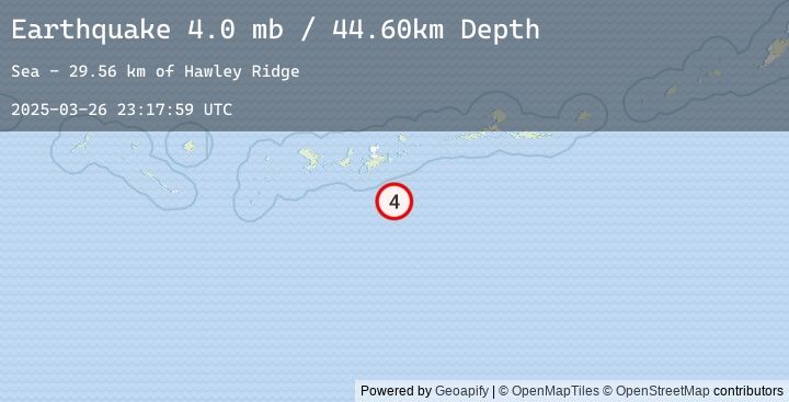Map of ANDREANOF ISLANDS, ALEUTIAN IS.
