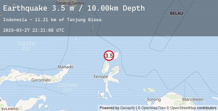 Map of HALMAHERA, INDONESIA