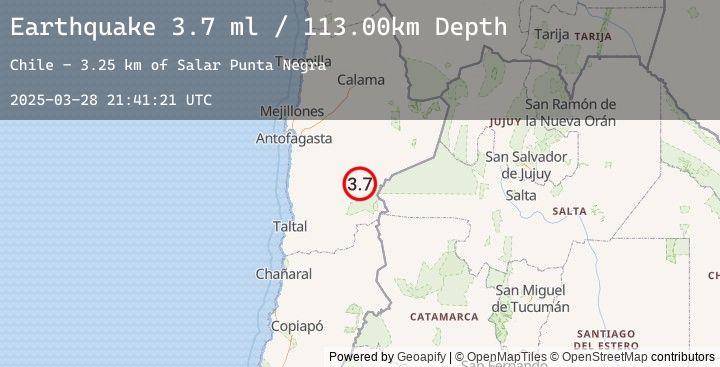 Map of ANTOFAGASTA, CHILE